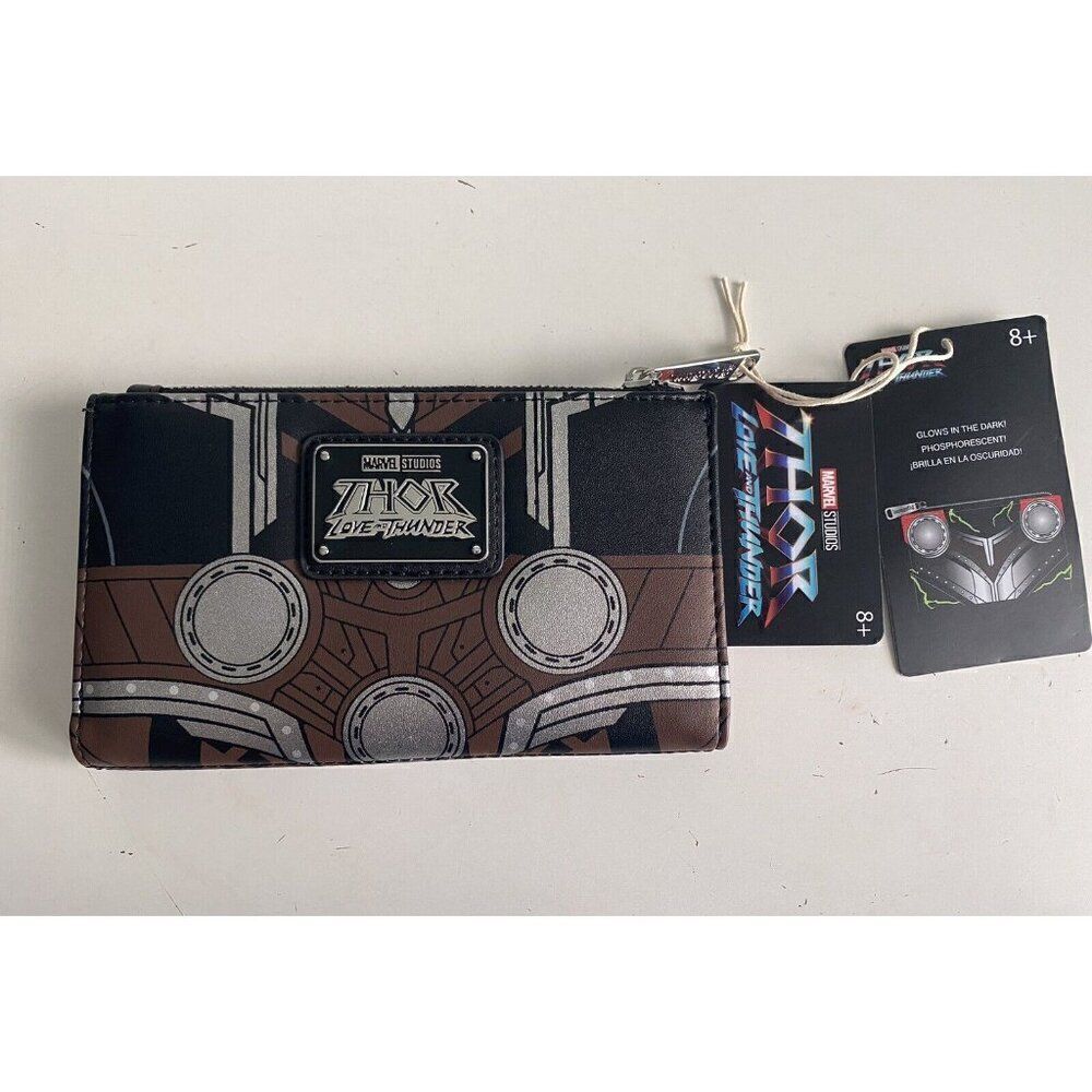 Loungefly Disney Marvel Thor Love & Thunder Flap Wallet NEW